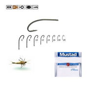 CARLIG MUSTAD BR FORJAT TIJA LUNGA PT. MUSCA