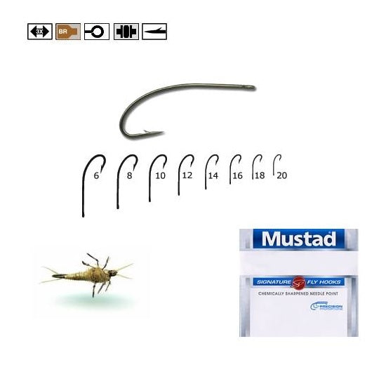 CARLIG MUSTAD BR FORJAT TIJA LUNGA PT. MUSCA