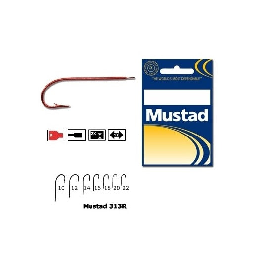CARLIG MUSTAD CONCURS ROSU TIJA LUNGA 10 buc/plic