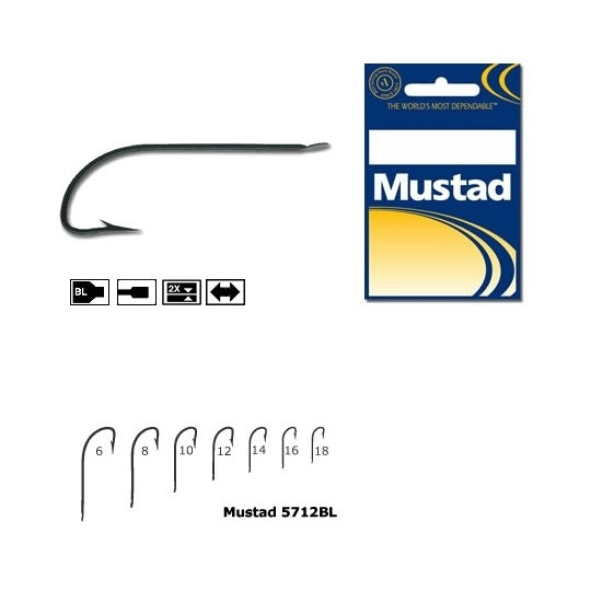 CARLIG MUSTAD CRISTAL NEGRU FIN TIJA LUNGA 10 buc/plic