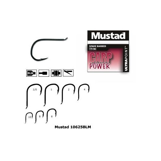 CARLIG MUSTAD NEGRU FORJAT REVERS ROTUND 10buc/plic
