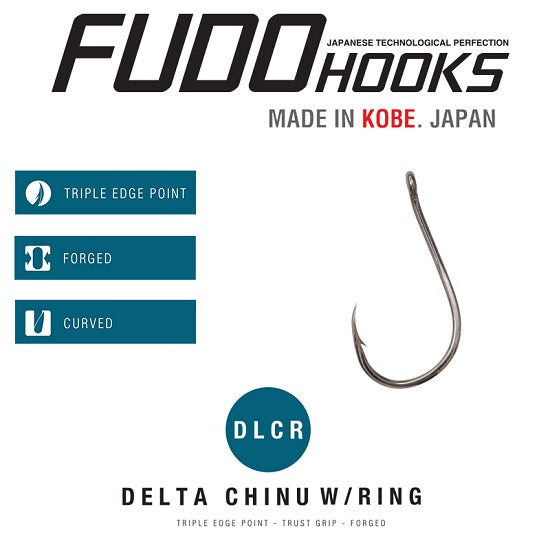 CARLIGE FUDO DELTA CHINU W/RING BN-0101 Nr. 10 Black Nickel 14buc/plic