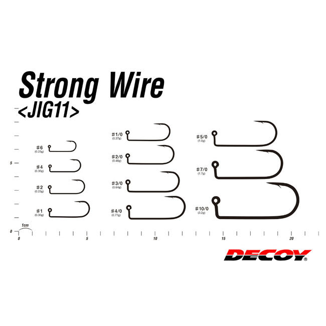 CARLIGE JIG DECOY JIG11B STRONG WIRE BLACK NR.5/0 5buc/plic