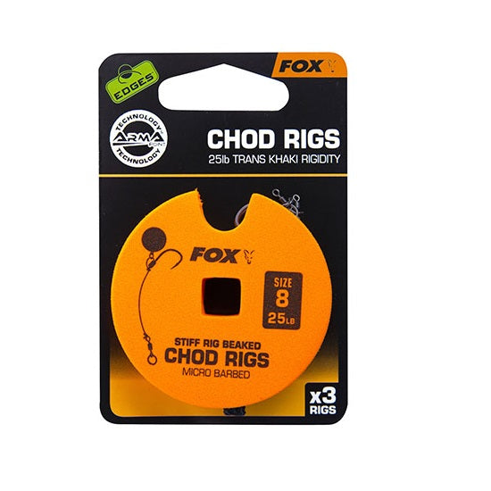 CARLIGE LEGATE FOX Edge Armapoint stiff rig beaked Chod rigs  25b NR8 STD 3BUC