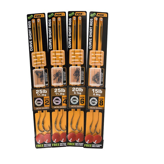 CARLIGE LEGATE FOX Edges Armapoint Curve short rigs 25lb brown NR 2 2BUC