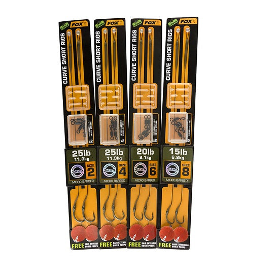CARLIGE LEGATE FOX Edges Armapoint Curve short rigs 25lb green NR 4  2BUC