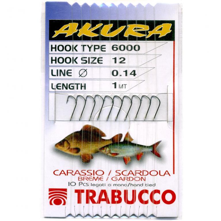 CARLIGE LEGATE TRABUCCO AKURA 6000 FIR 0.10MM 10BUC/PLIC