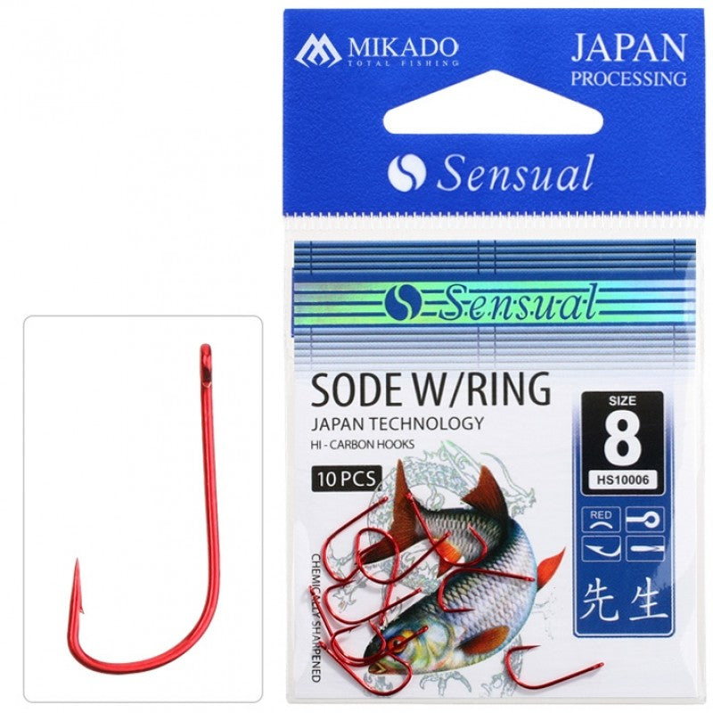 CARLIGE MIKADO SENSUAL SODE W RING Red 10buc/plic