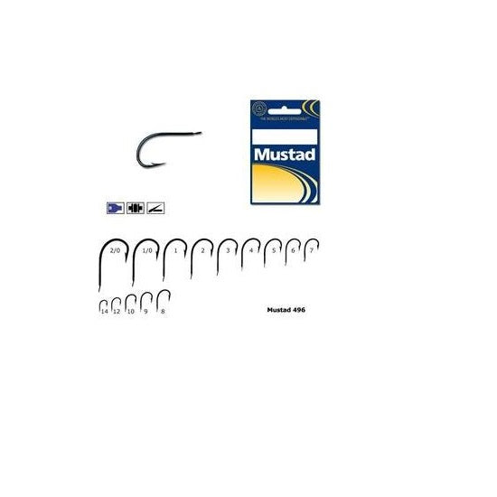  CARLIGE MUSTAD BLEU FORJAT REVERS ROTUND 1/0 7BUC/PL