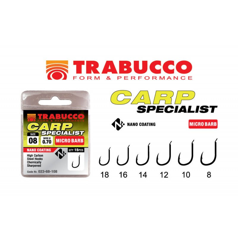 CARLIGE TRABUCCO CARP SPECIALIST MICRO BARB 15buc/plic