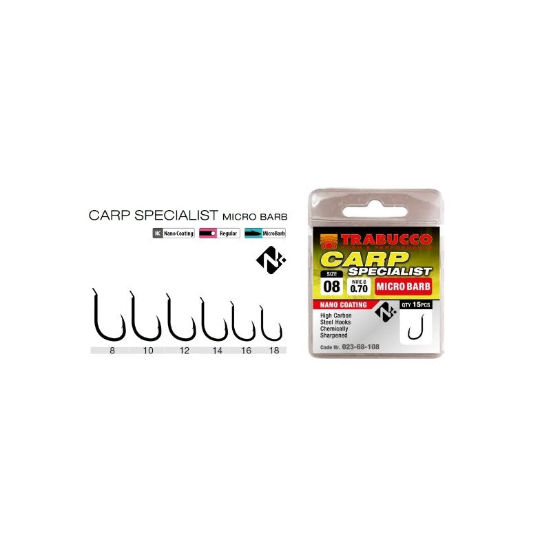 CARLIGE TRABUCCO CARP SPECIALIST MICRO BARB 15buc/plic