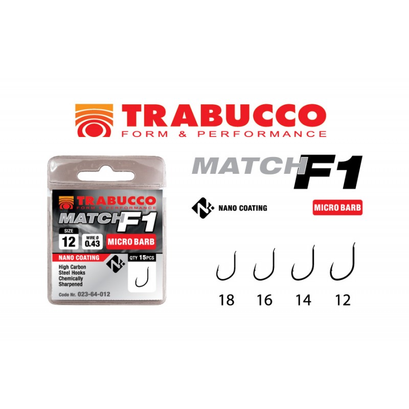 CARLIGE TRABUCCO F1 MATCH 15buc/plic