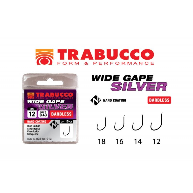CARLIGE TRABUCCO WIDE GAPE PELLET BARBLESS 15buc/plic