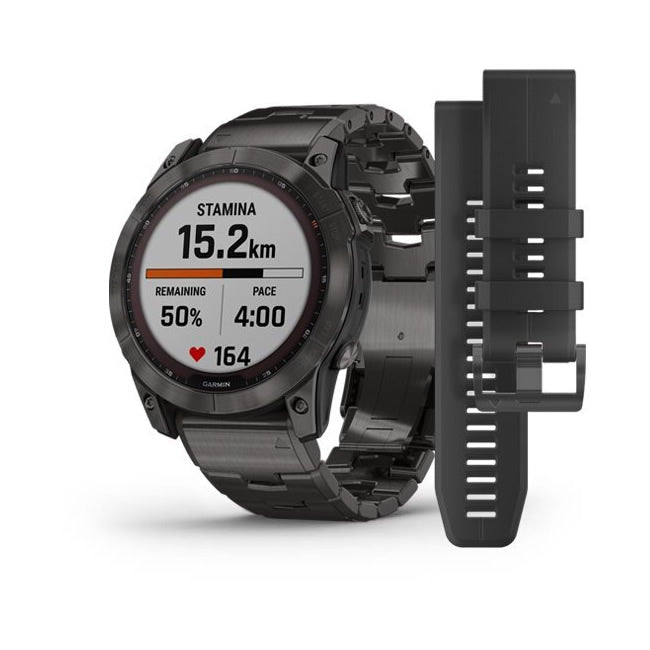 CEAS  GARMIN  FENIX 7X SAPPHIRE SOLAR CARB.GRAY TI/BLAKE 51MM