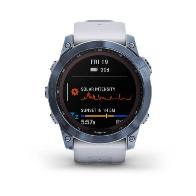 CEAS  GARMIN  FENIX 7X SAPPHIRE SOLAR MINERAL BLUE TI/WHITESTONE 51MM