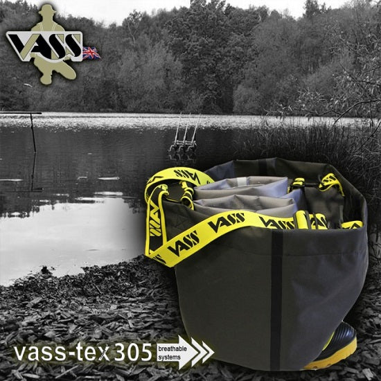 CISME PIEPT WADERS VASS TEX 305-70E BREATHEABLE CARBON BLACK MARIME 42