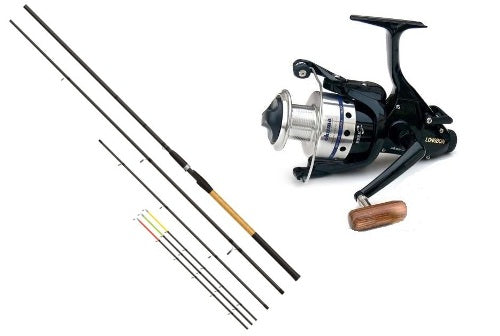 COMBO LANSETA OKUMA SOLITRON FEEDER 3,90M/50-100G+MULINETA OKUMA LONGBOW 60