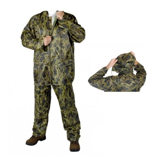 COSTUM MOSTIRO PLOAIE IMPERMEABIL CAMUFLAJ
