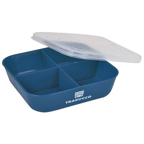 CUTIE MOMELI 4 COMPARTIMENTE TRABUCCO BAIT BOX 4 DIV BLUE