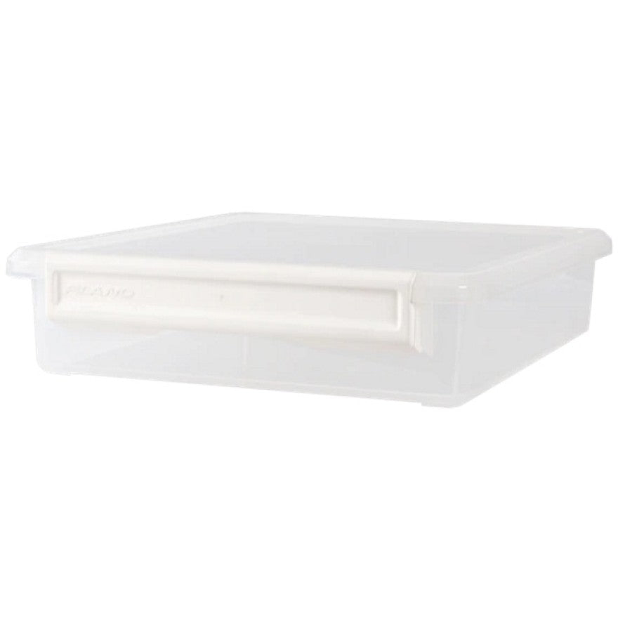 CUTIE PLANO PLA1313 STORAGE BOX CLR P WHT LATCH 35.6cm x 30.5cm x 33cm