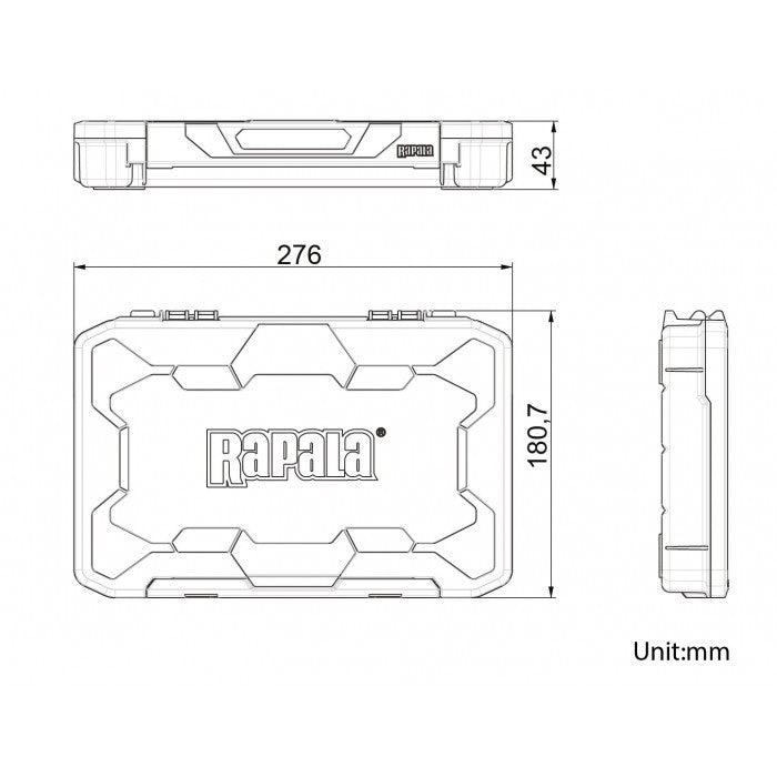 CUTIE RAPALA ACCESORII TACKLE TRAY 276 27.6X18X4.3CM