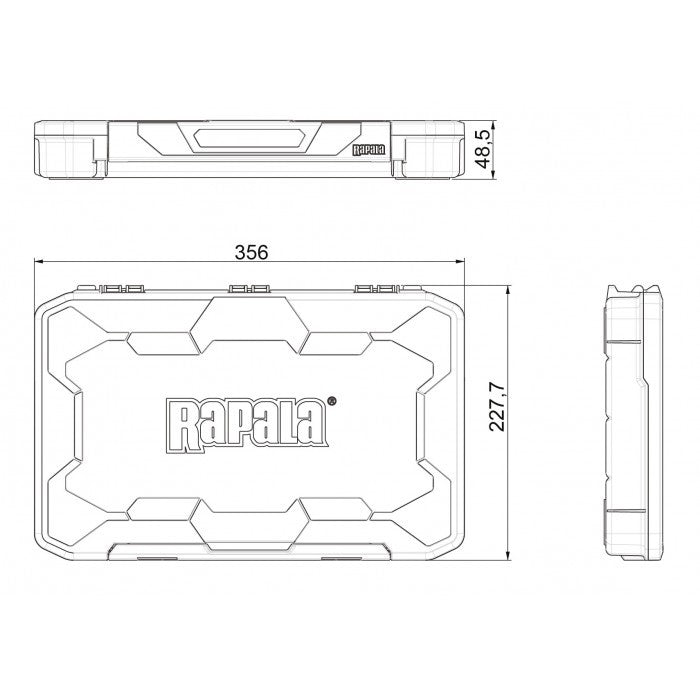 CUTIE RAPALA ACCESORII TACKLE TRAY 356 35.6X22.7X4.8CM