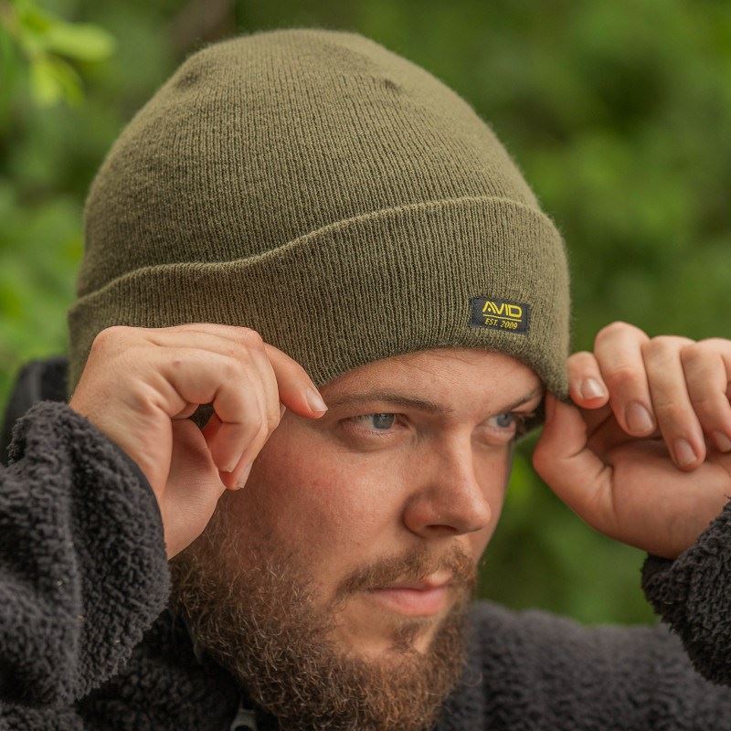 Caciula Avid Carp Minimal Green Beanie