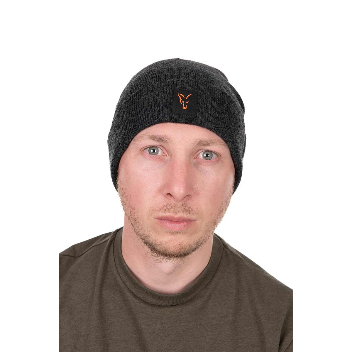 Caciula FOX Collection Beanie - Black/Orange, Marime Universala