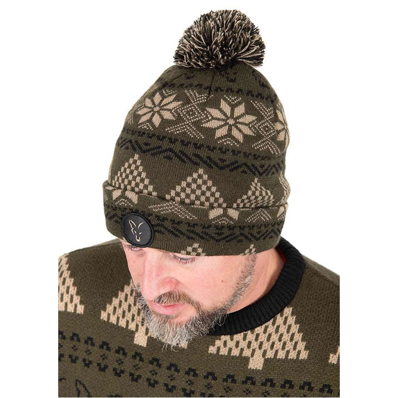 Caciula FOX Festive Bobble Hat, Marime Universala