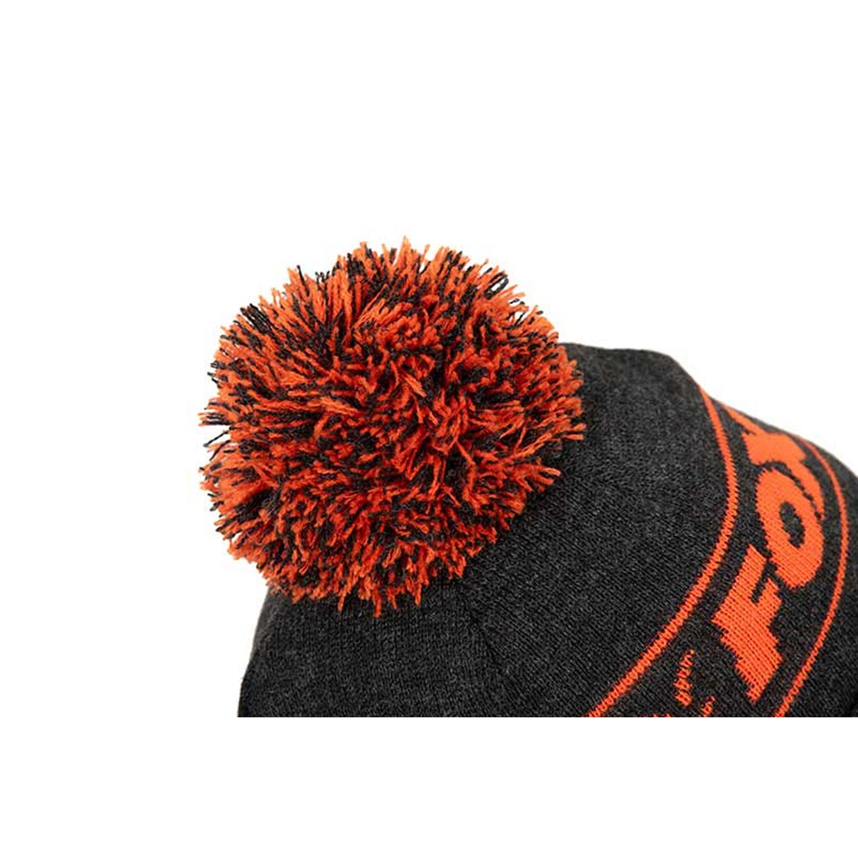 Caciula Fox Collection Bobble Black &amp; Orange, Marime Univ.