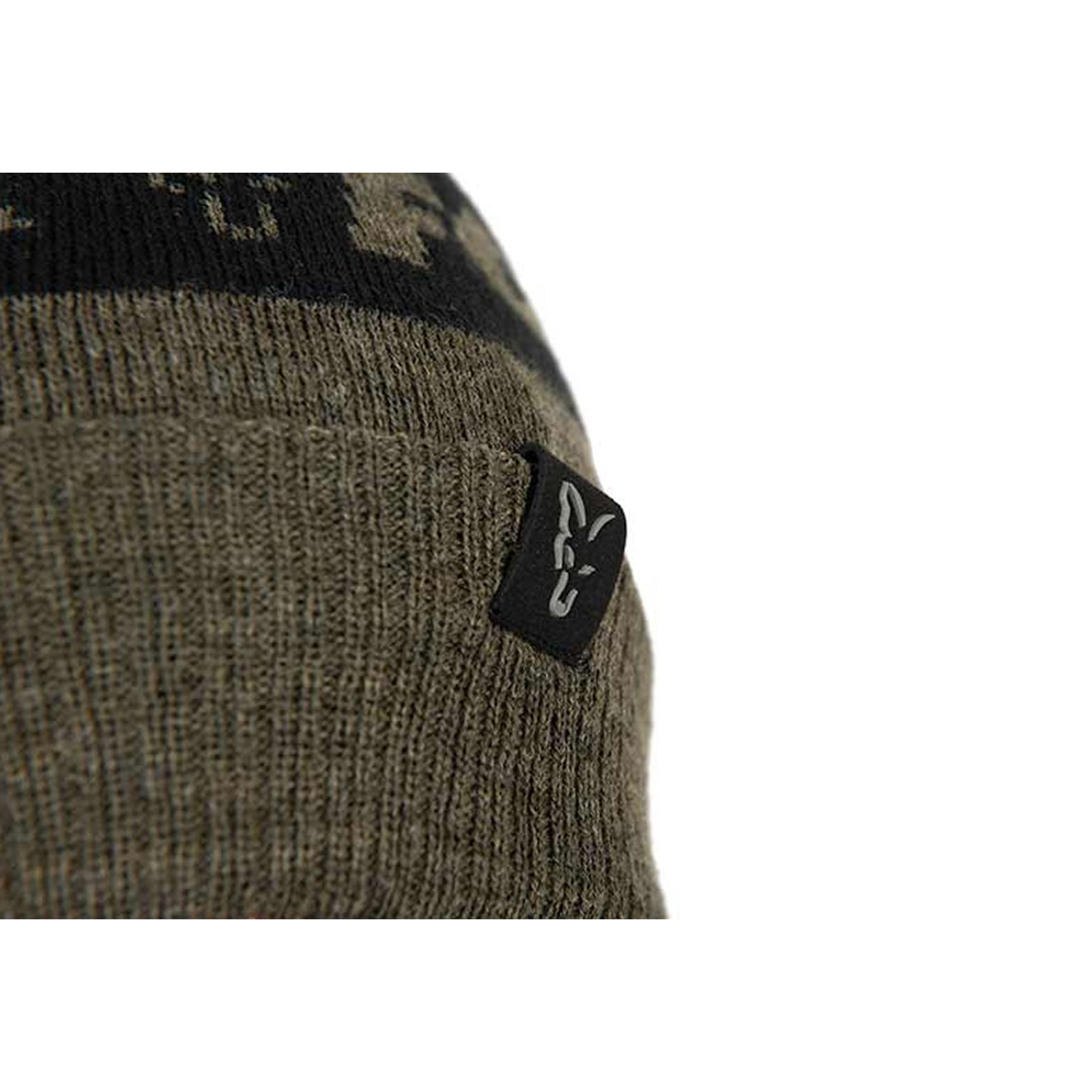 Caciula Fox Collection Bobble Green &amp; Black, Marime Univ.