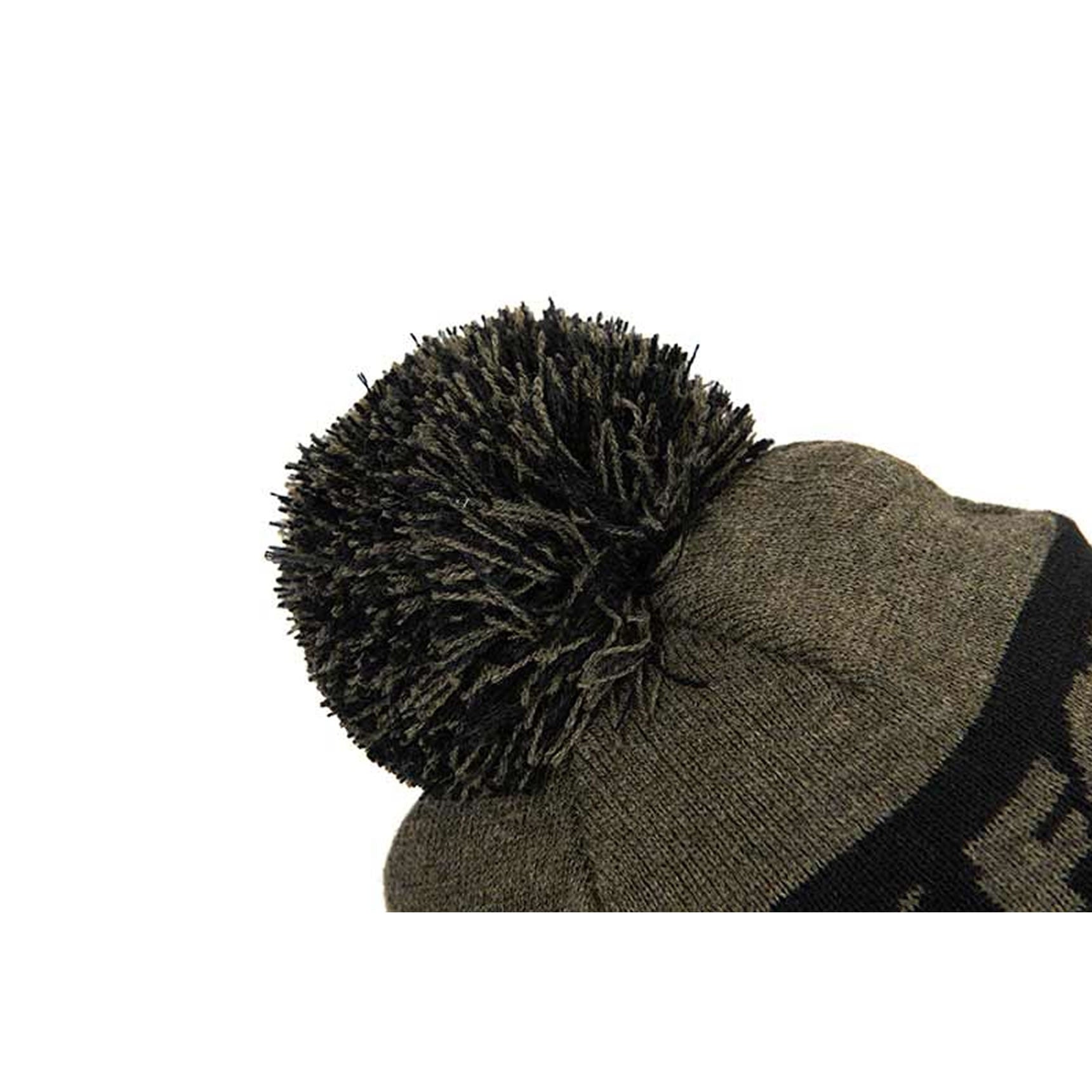Caciula Fox Collection Bobble Green &amp; Black, Marime Univ.
