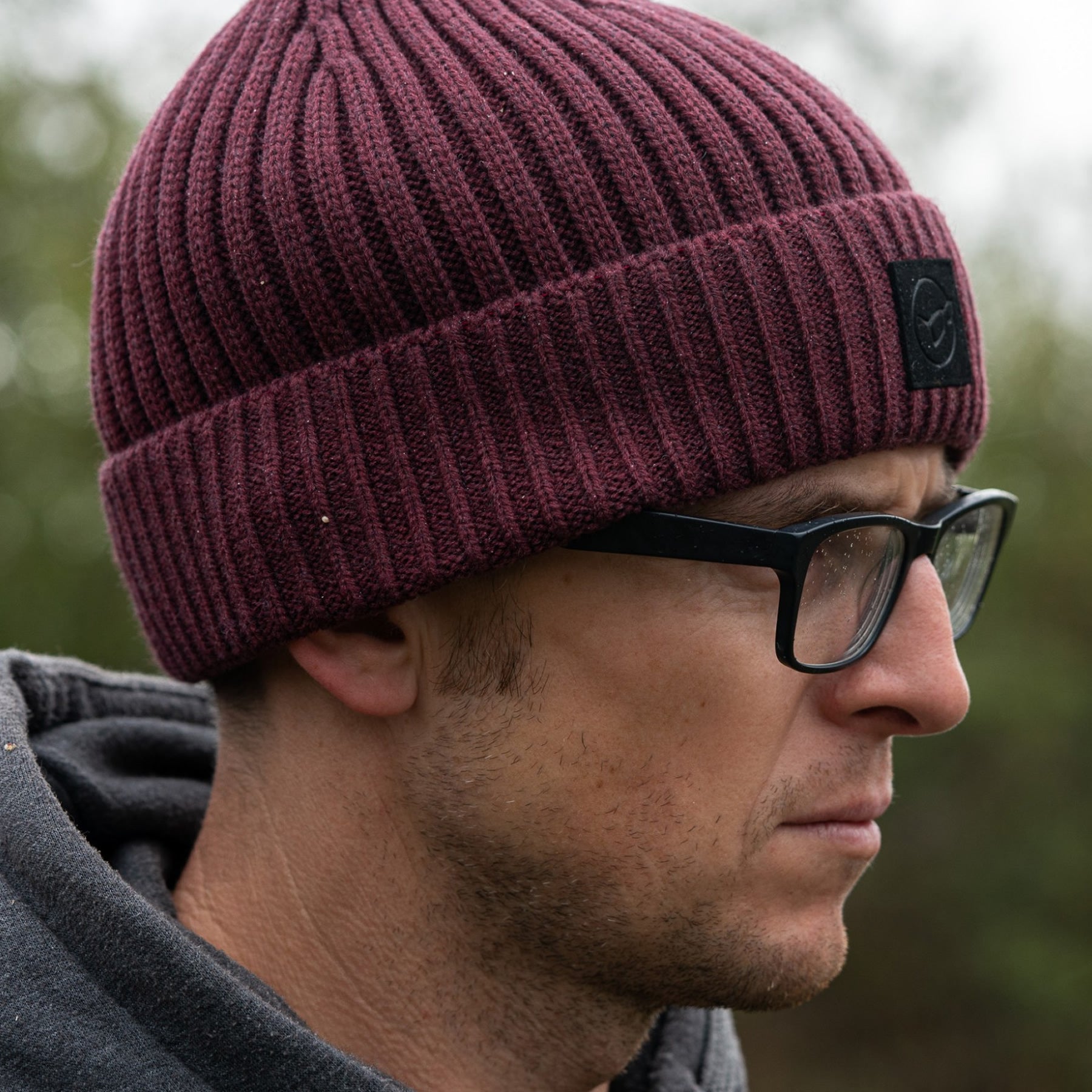 Caciula KORDA Fishermen Beanie, Burgundy