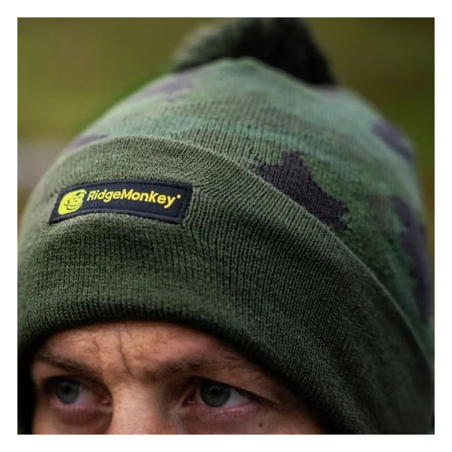 Caciula RidgeMonkey APEarel Bobble Beanie Hat Camo