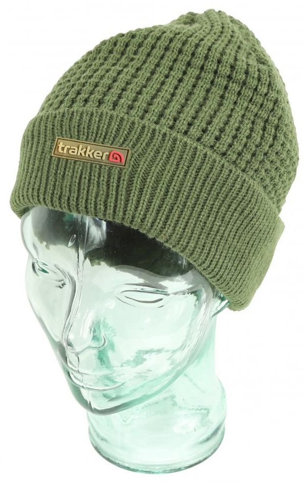 Caciula Trakker Textured Lined Beanie, Verde