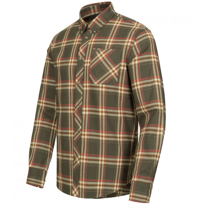 Camasa Blaser Sebastian Dark Brown / Red Marime XL