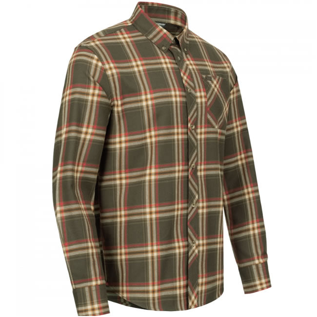 Camasa Blaser Sebastian Dark Brown / Red Marime XL