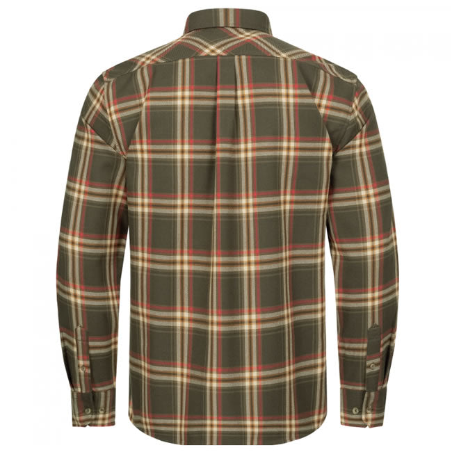 Camasa Blaser Sebastian Dark Brown / Red Marime XL