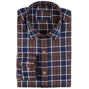 Camasa Verney Carron Mery, Brown &amp; Blue
