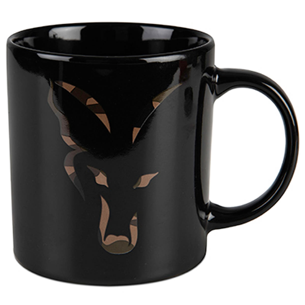 Cana Fox Black &amp; Camo Head  Ceramic Mug 350ml