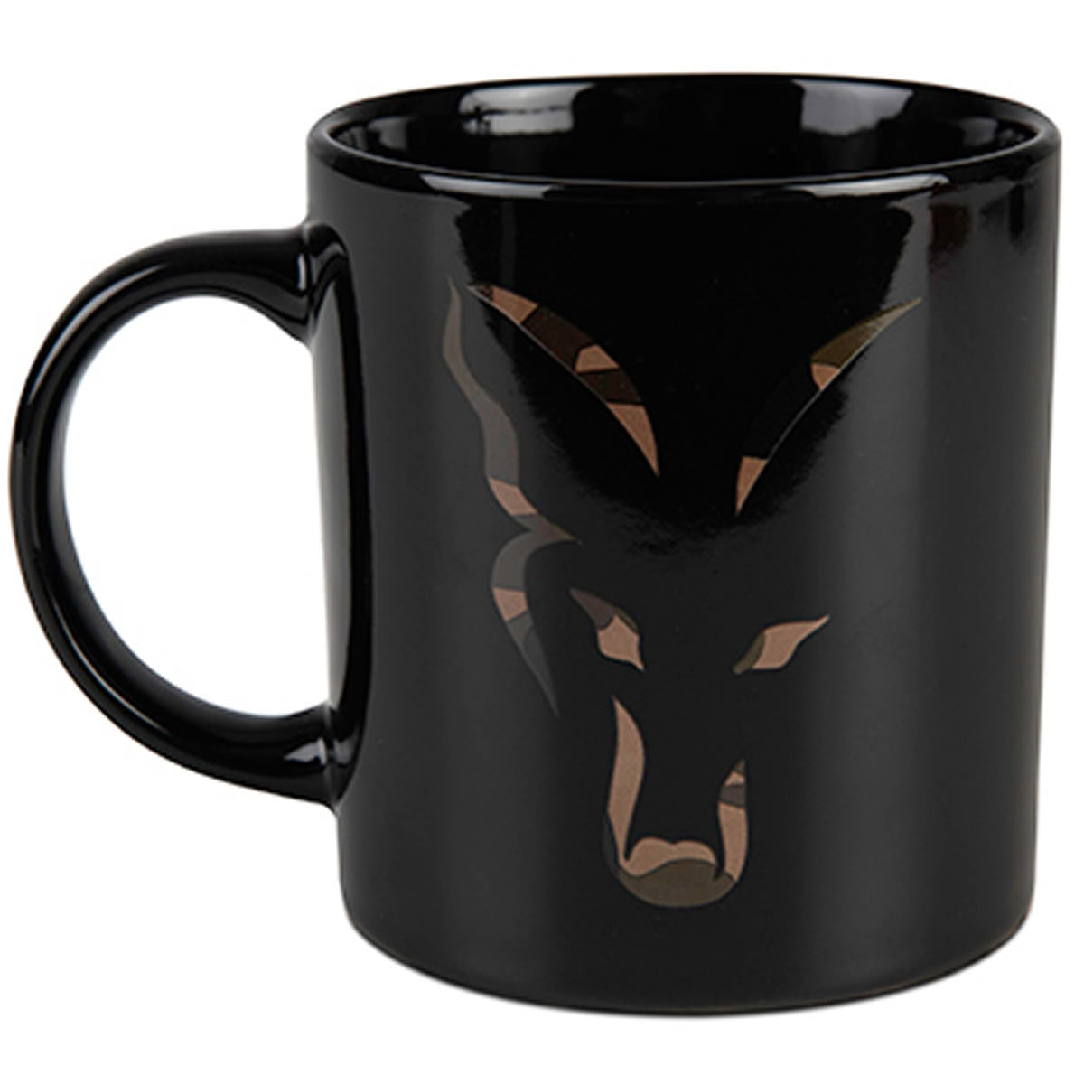 Cana Fox Black &amp; Camo Head  Ceramic Mug 350ml