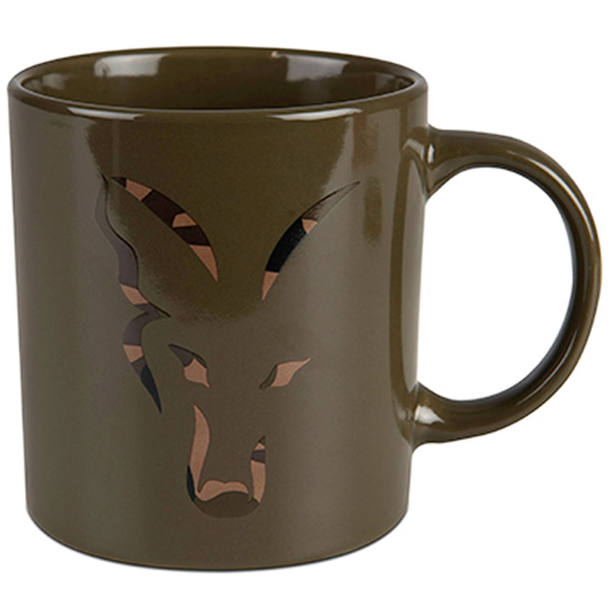 Cana Fox Green &amp; Camo Head  Ceramic Mug 350ml