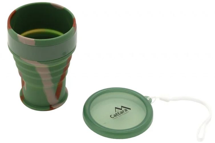 Cana Pliabila Cattara Din Silicon, Army, TT13639, 350ml