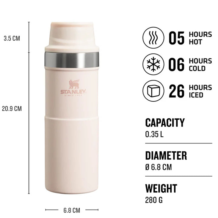 Cana Termoizolanta STANLEY Classic Trigger-Action Travel Mug 0.35L / 12oz, Hammertone Green
