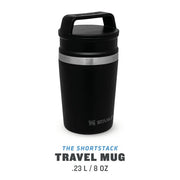 Cana Termoizolanta Stanley The Shortstack Travel Mug Matte Black Pebble 0.23 L 