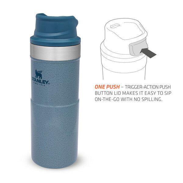 Cana Termoizolanta Stanley The Trigger Action Travel Hammertone Ice 0.35L 