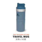 Cana Termoizolanta Stanley The Trigger Action Travel Hammertone Ice 0.35L 