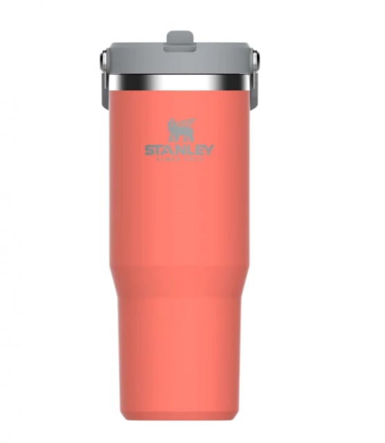 Cana Termoizolanta cu pai SANLEY The IceFlow Flip Straw Tumbler Guava Pink 0.89L / 30oz 