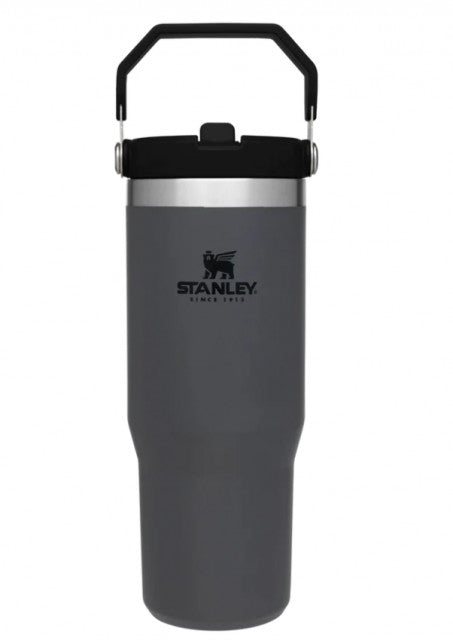 Cana Termoizolanta cu pai STANLEY The IceFlow Flip Straw Tumbler Charcoal 0.89L / 30oz 