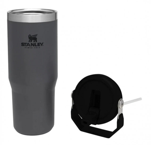Cana Termoizolanta cu pai STANLEY The IceFlow Flip Straw Tumbler Charcoal 0.89L / 30oz 